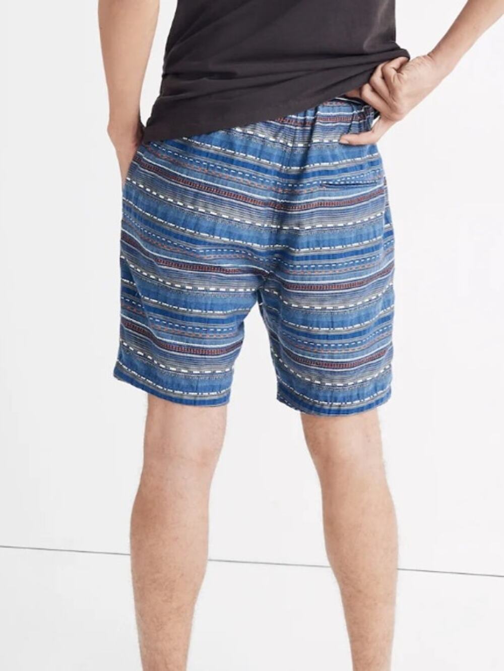Madewell Men's Sz L Aztec Woven Baja Cotton Short Multi Color Casual